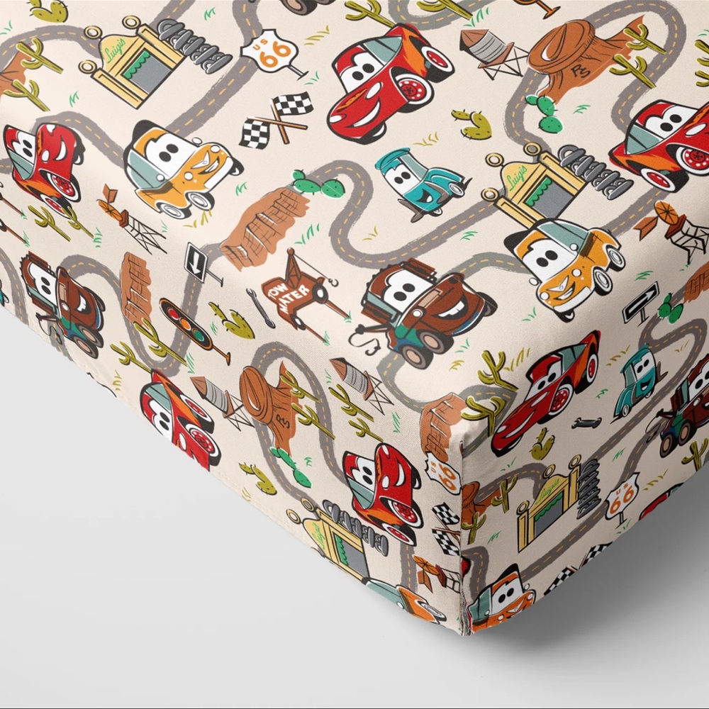 Little Sleepies Radiator Springs Crib Sheet NEW